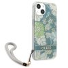 Guess GUHCP13SHFLSN iPhone 13 mini 5,4zielony/green hardcase Flower Strap